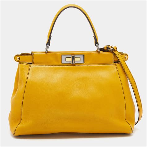 yellow fendi peekaboo